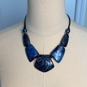 Blue Statement Necklace